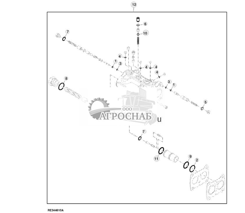 Комплект для капитального ремонта уплотнений тормозного клапана - ST778573 573.jpg